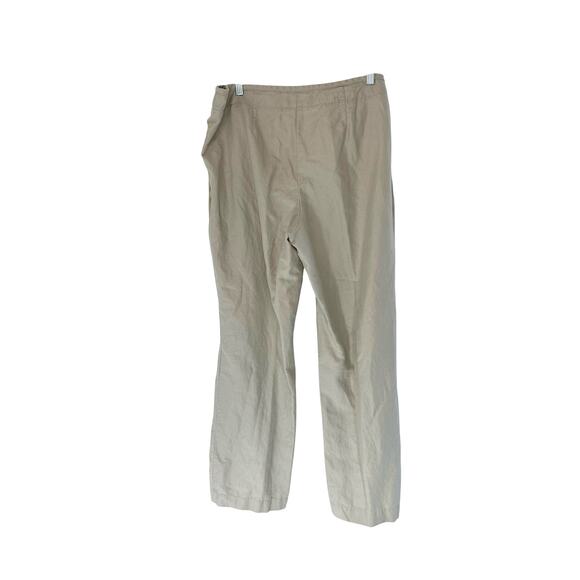 Talbots Heritage Pants Tan Khaki Office Work Career Straight Leg Size 14 - Picture 4 of 12
